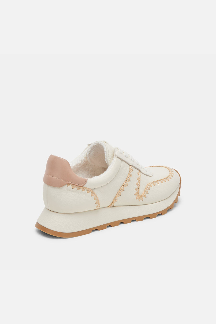 Dolce Vita Ayita Sneakers in White Leather – detail