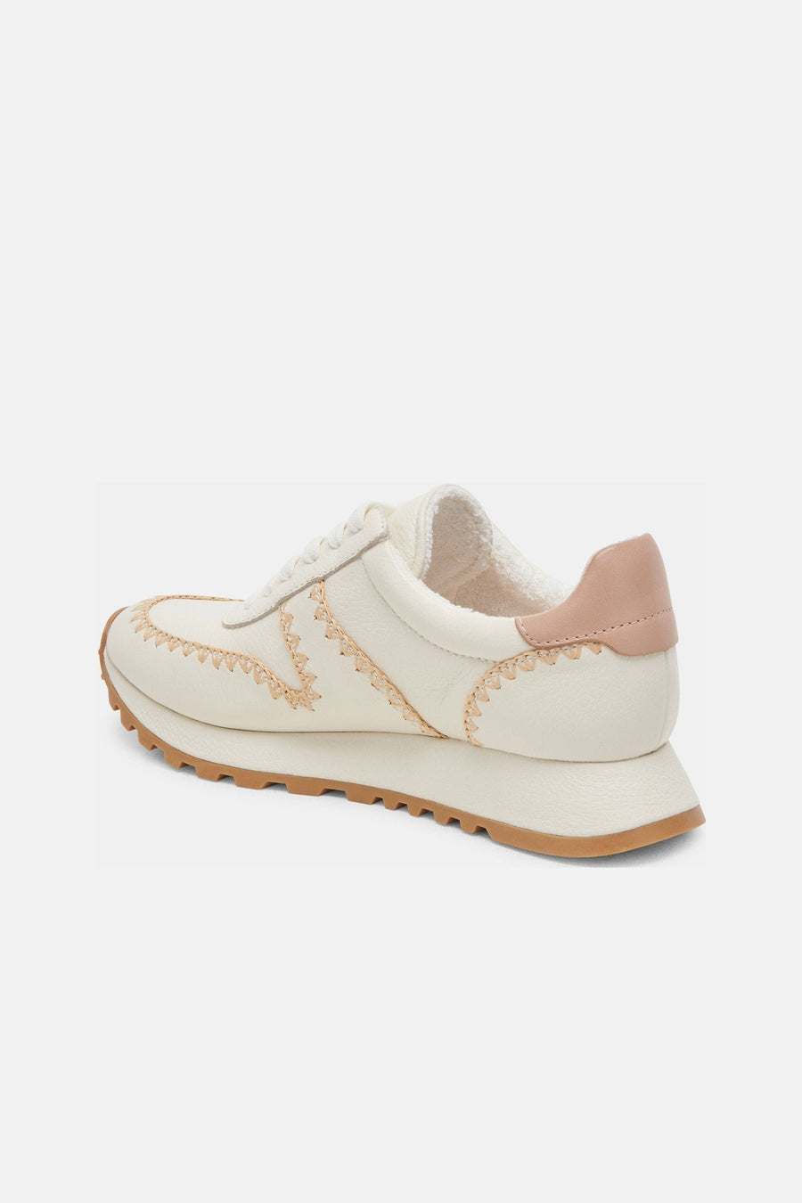 Dolce Vita Ayita Sneakers in White Leather – side view