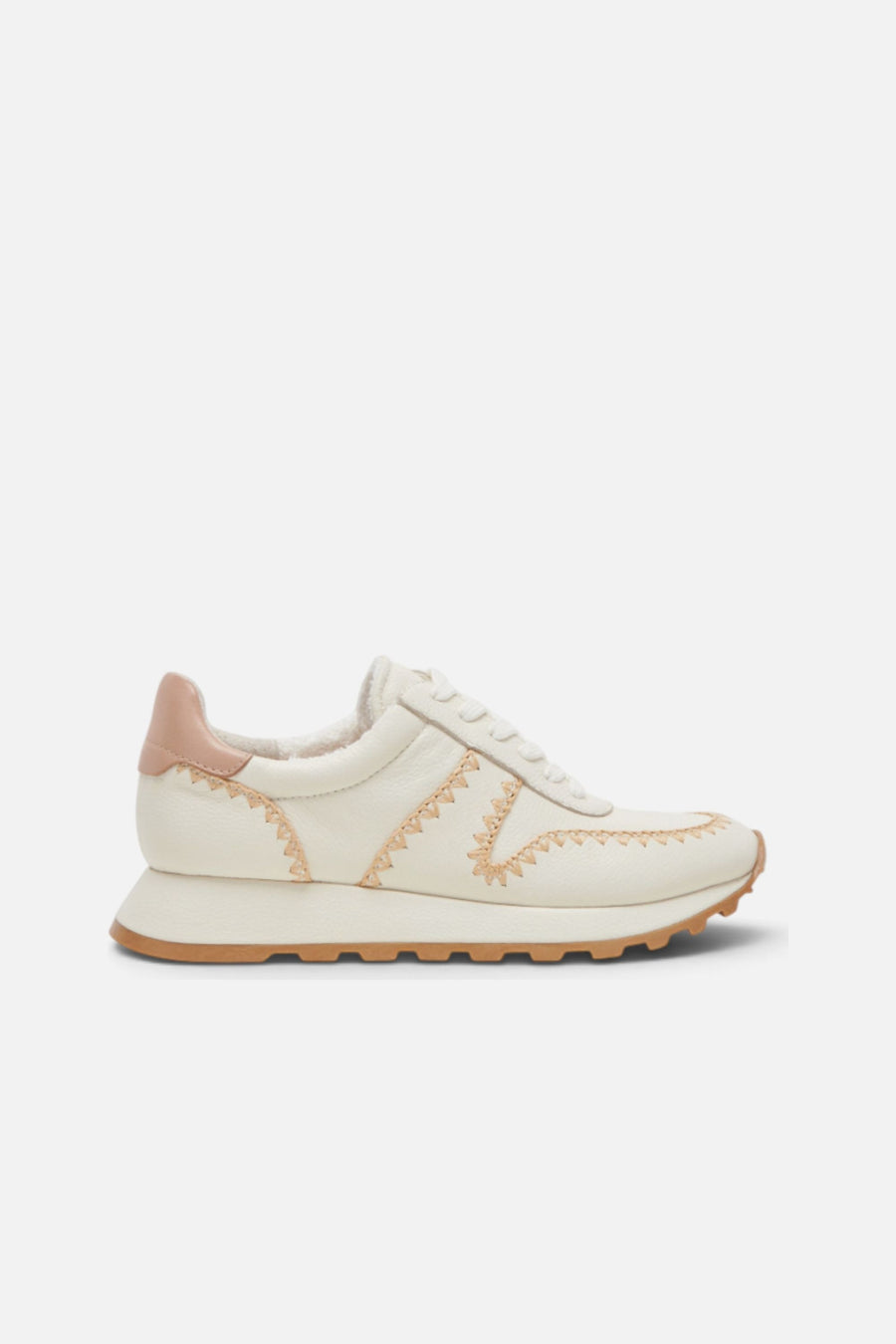 Dolce Vita Ayita Sneakers in White Leather – side view
