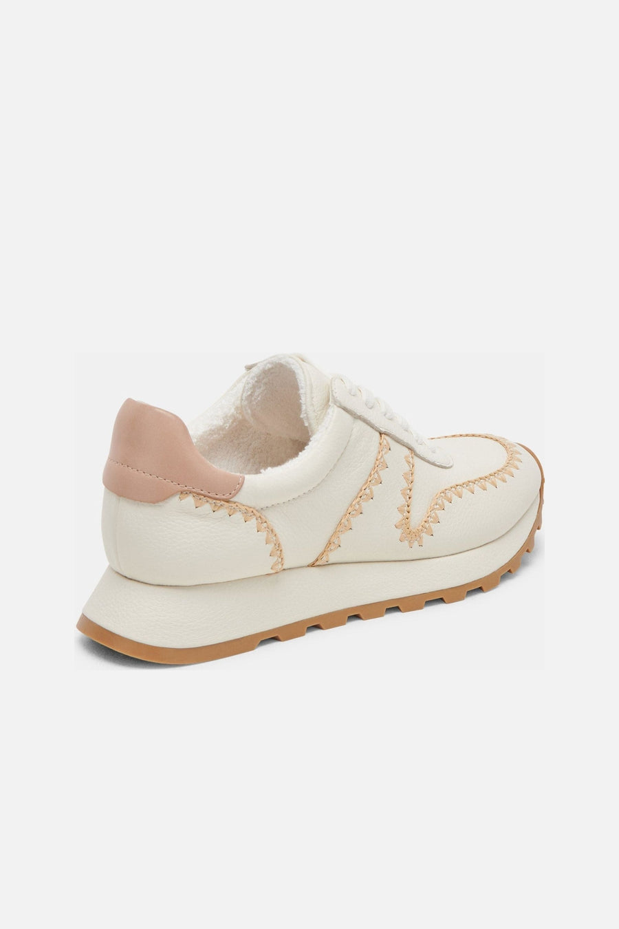 Dolce Vita Ayita Sneakers in White Leather – side view