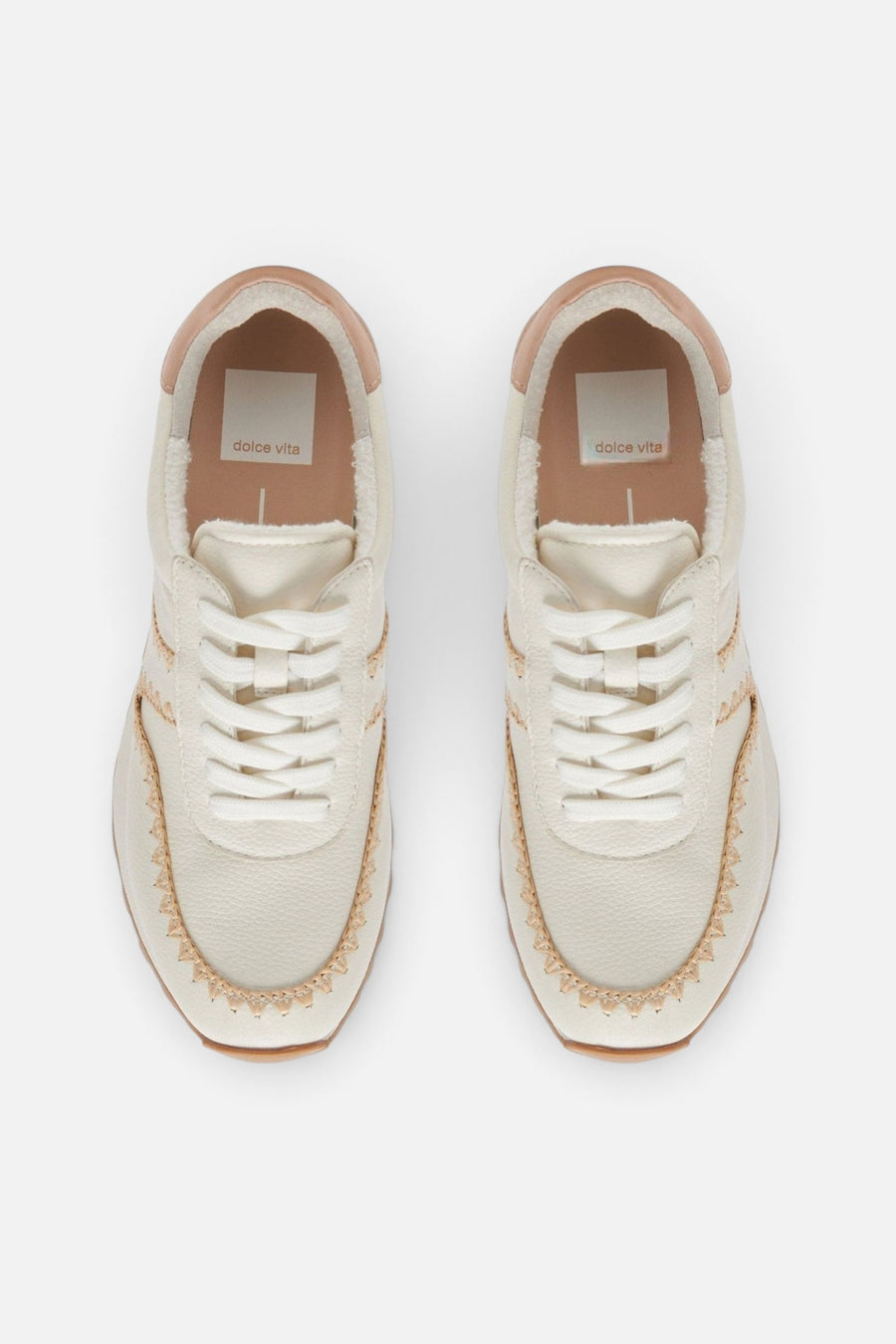 Dolce Vita Ayita Sneakers in White Leather – side view