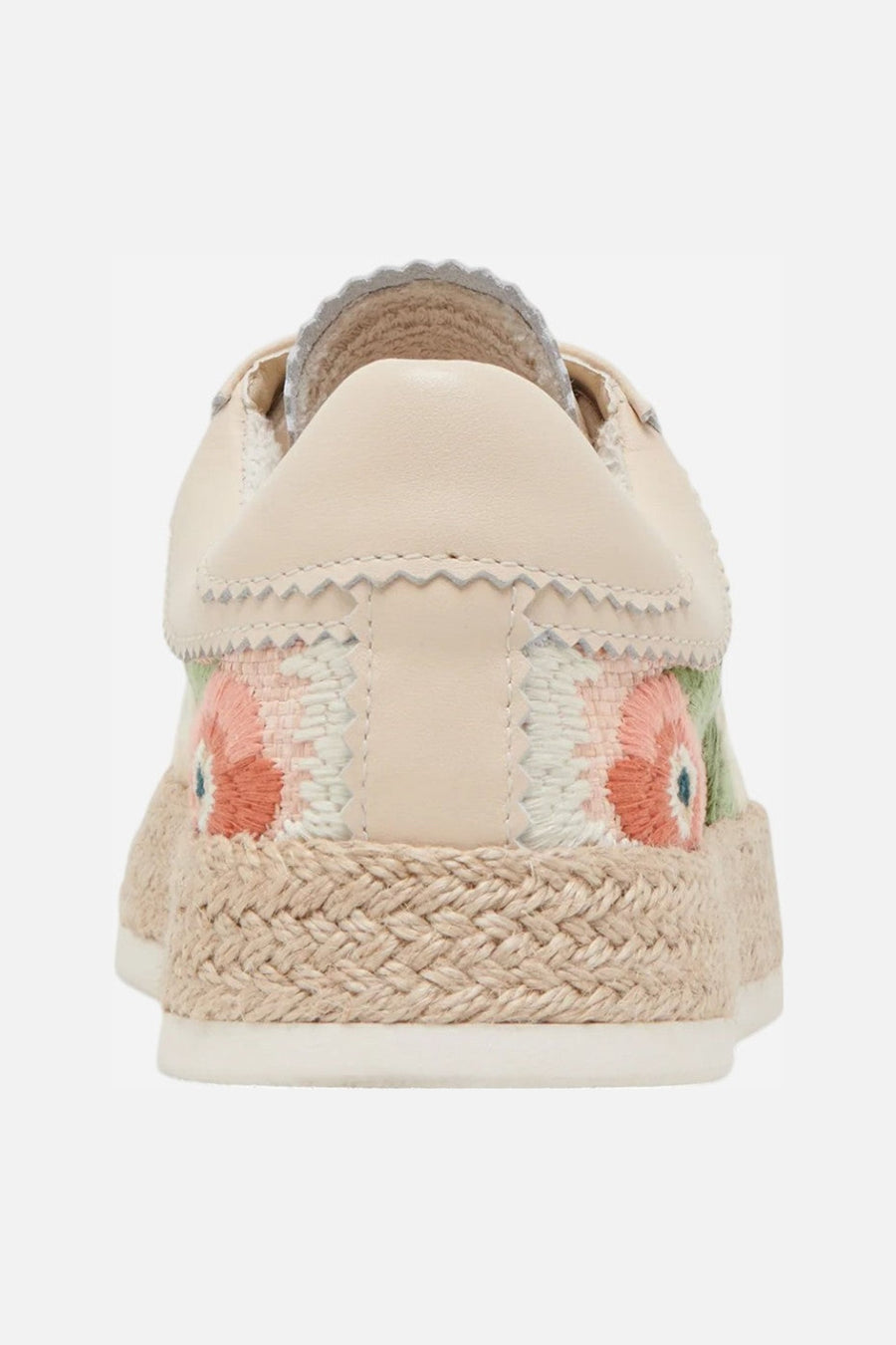 Dolce Vita Azalia Sneakers in Pink Floral Raffia – side view