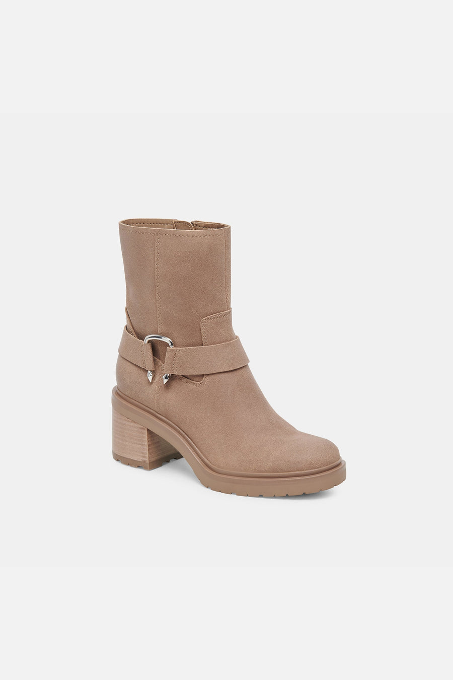 Dolce Vita Camros Boots in Truffle Suede – back view