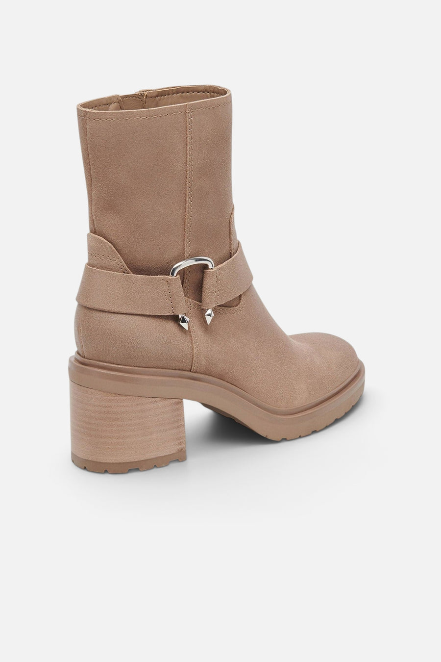 Dolce Vita Camros Boots in Truffle Suede – side view