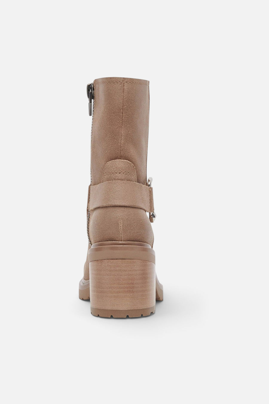 Dolce Vita Camros Boots in Truffle Suede – side view