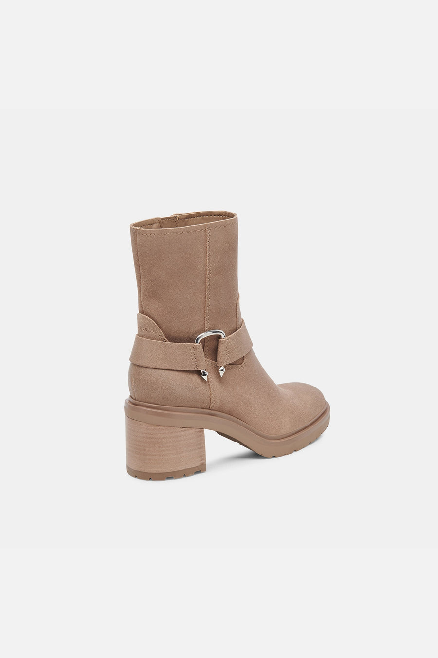 Dolce Vita Camros Boots in Truffle Suede – side view
