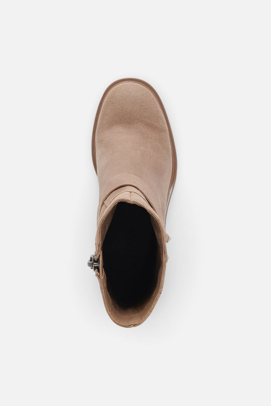 Dolce Vita Camros Boots in Truffle Suede – side view