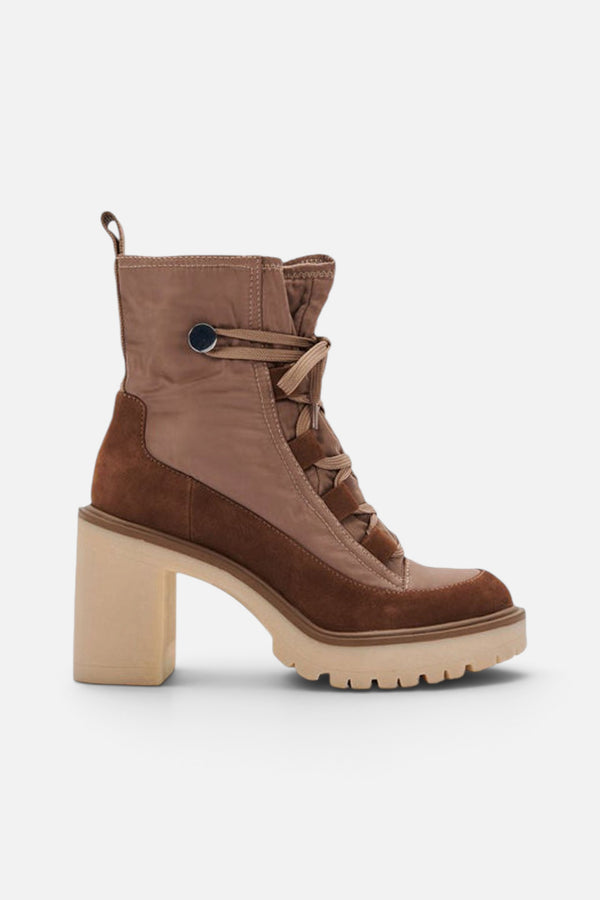 Dolce Vita Celida Boots In Tan Multi Nylon