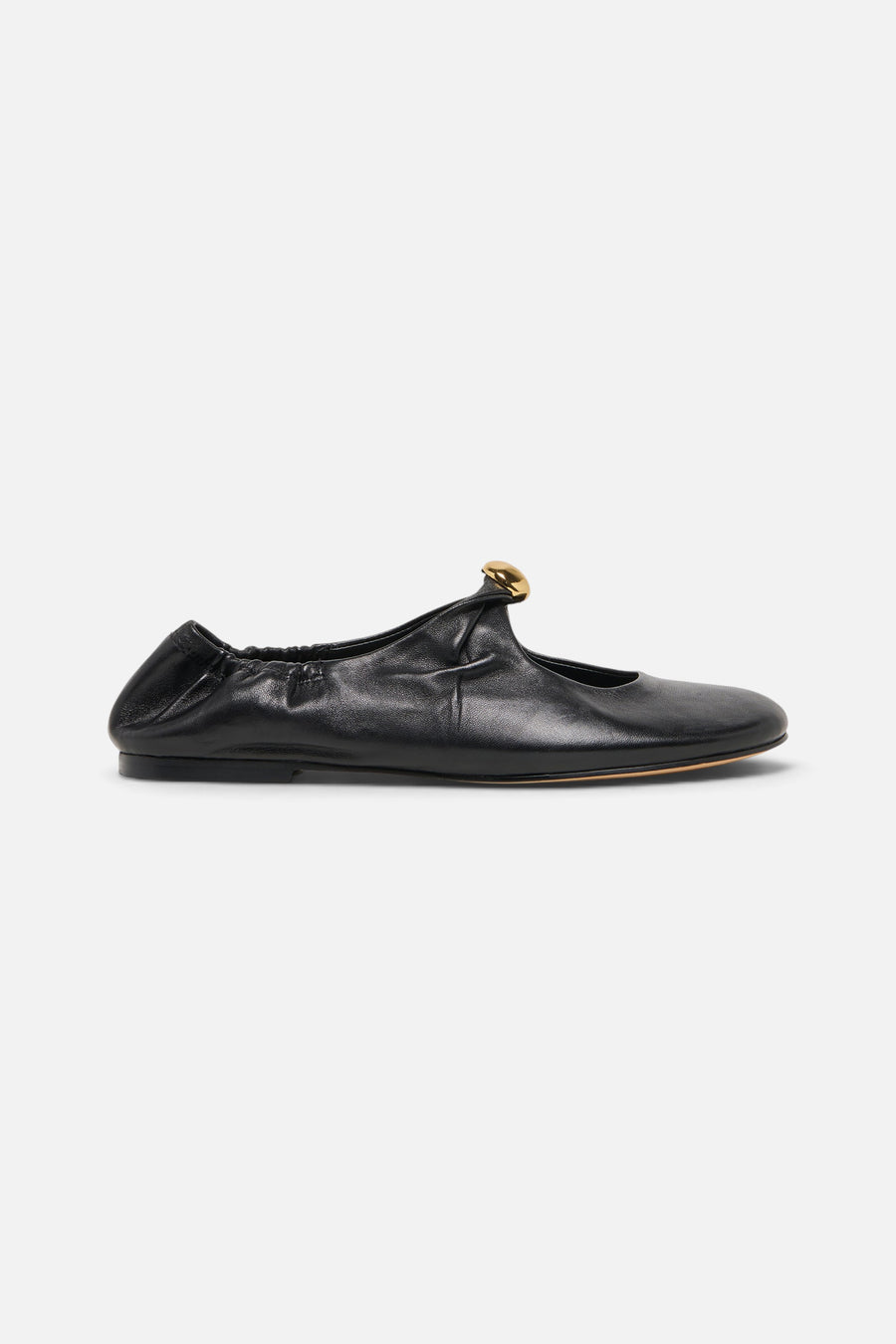 Dolce Vita Cornel Flat in Black Leather – side view