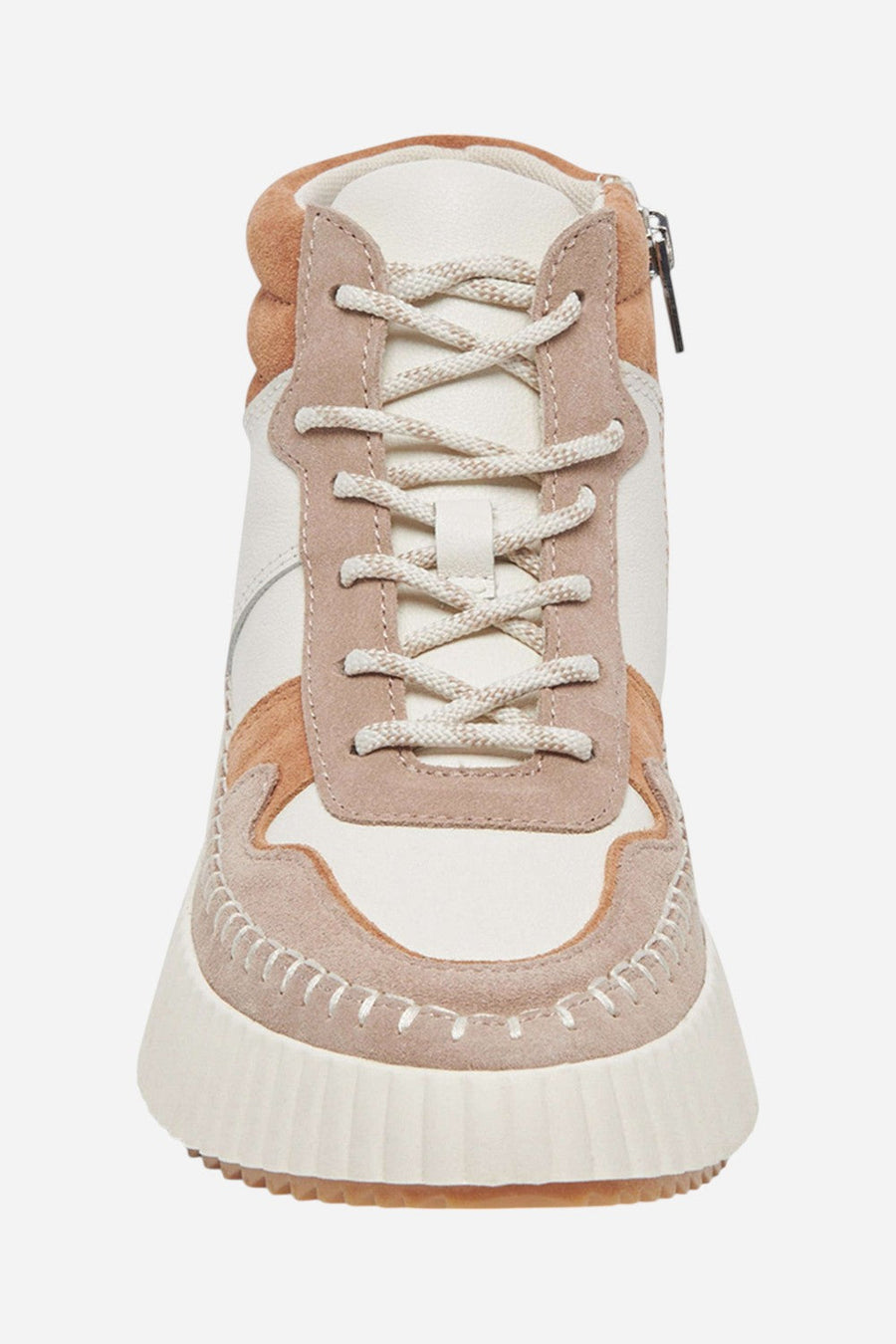 Dolce Vita Daley High Top Sneaker in Taupe Multi Suede – detail