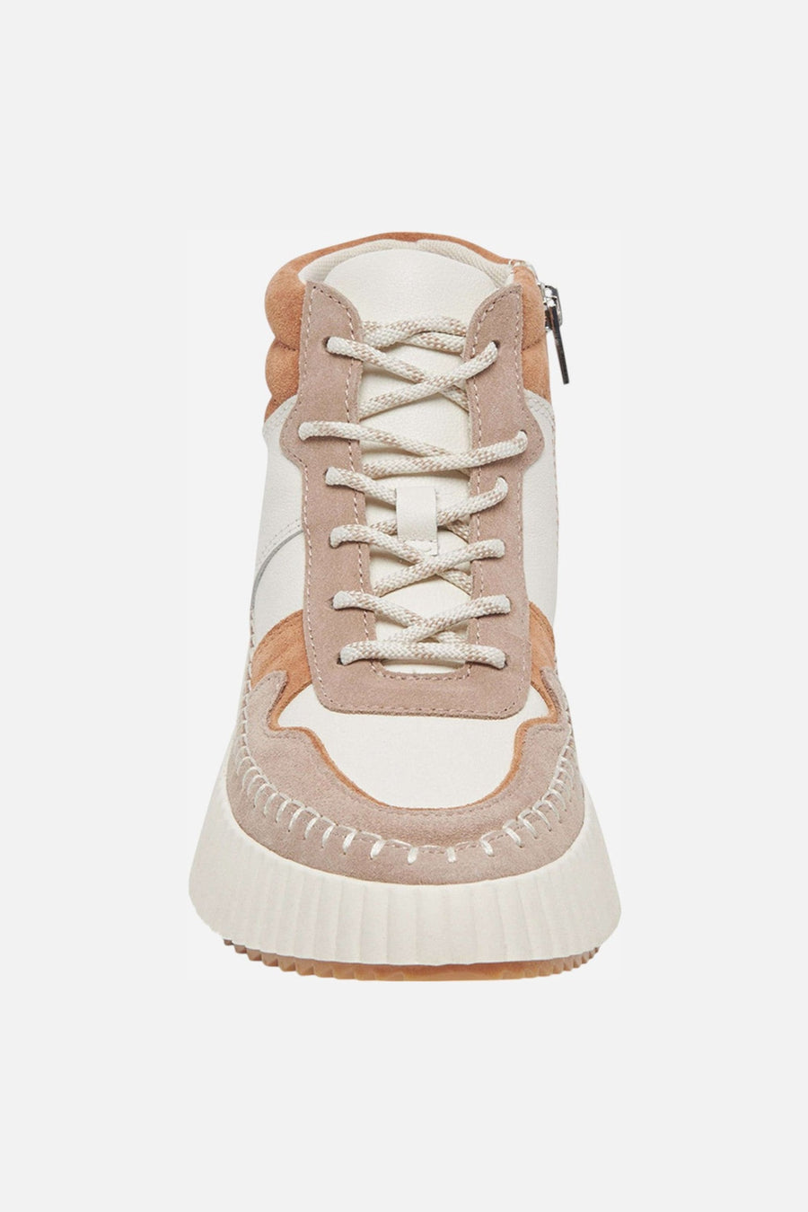 Dolce Vita Daley High Top Sneaker in Taupe Multi Suede – side view