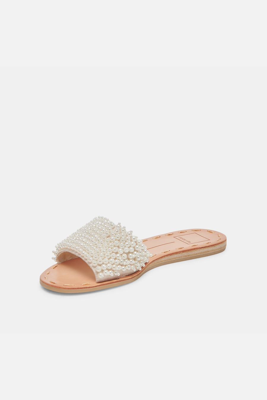 Dolce Vita Dalon Pearl Sandals in Vanilla Pearls – detail