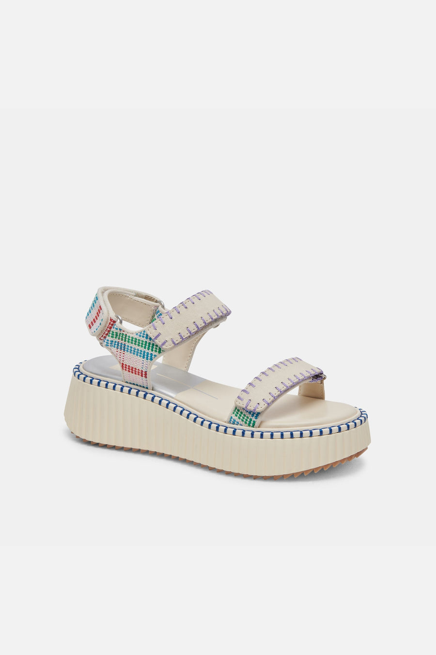 Dolce Vita Debra Sandals in Ivory Multi Nubuck – back view
