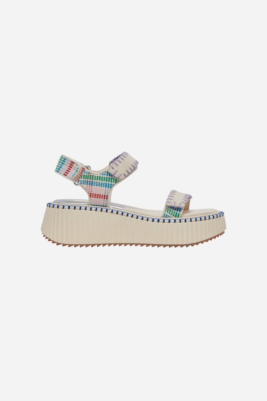 Dolce Vita Debra Sandals in Ivory Multi Nubuck – front view