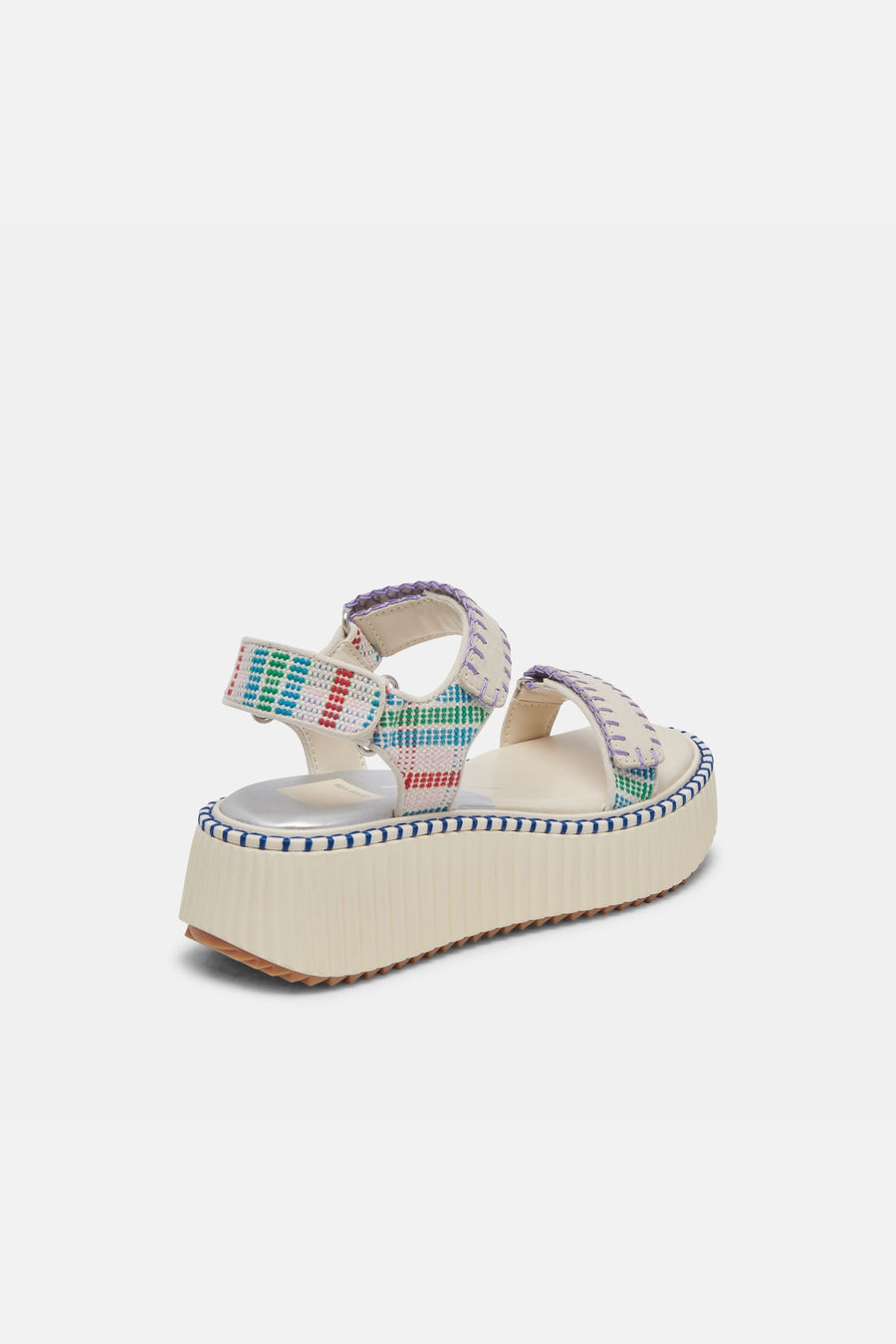 Dolce Vita Debra Sandals in Ivory Multi Nubuck – side view