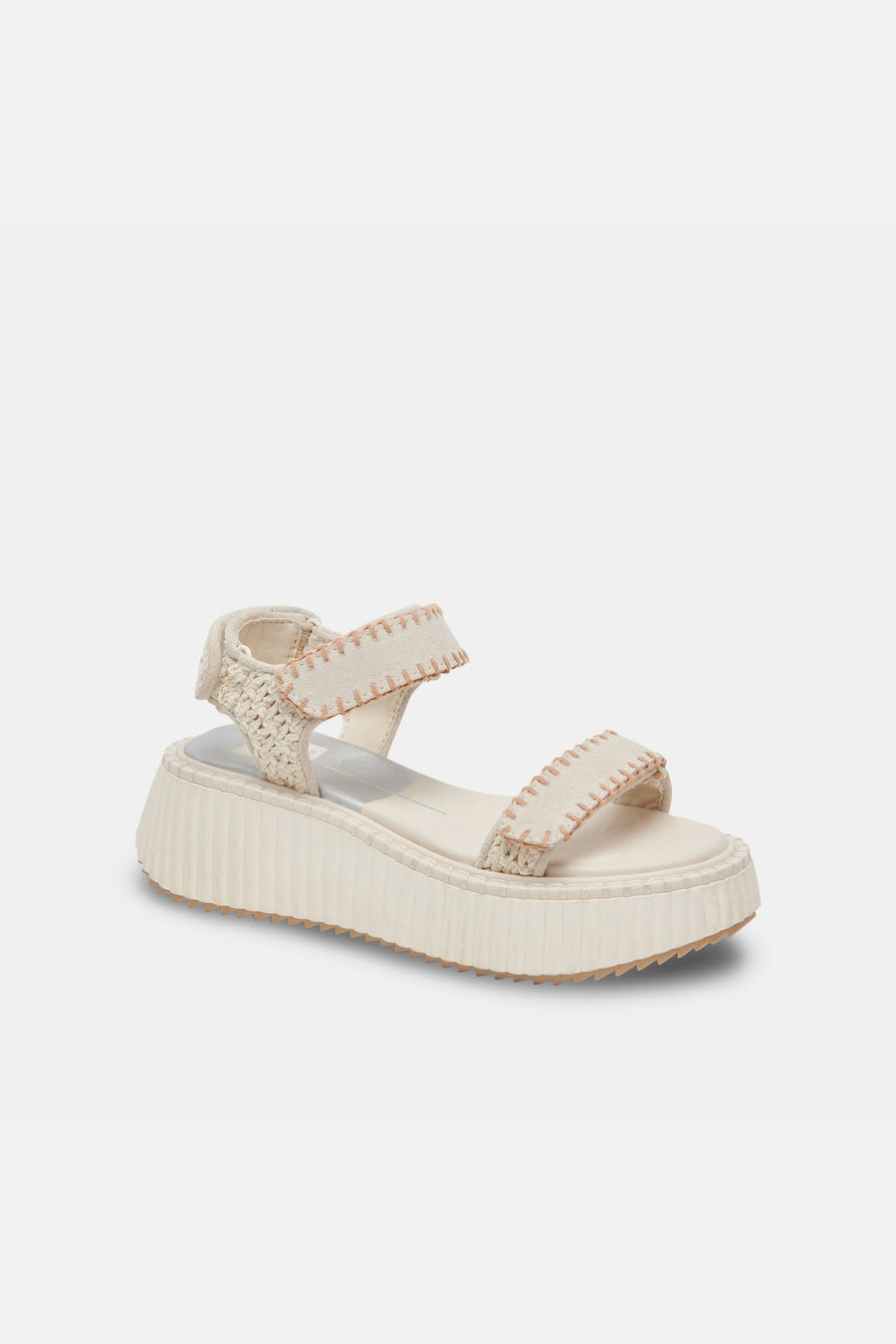 Dolce Vita Debra Sandals in Ivory Suede – back view