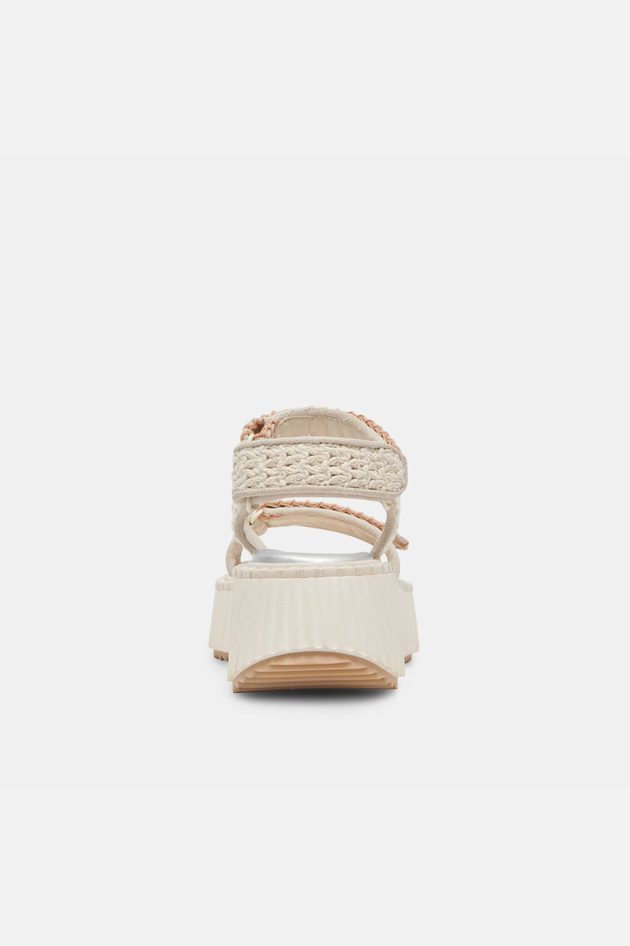 Dolce Vita Debra Sandals in Ivory Suede – detail