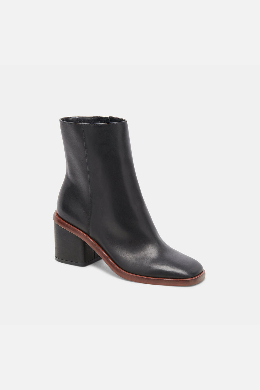 Dolce Vita Dionne Booties in Black Leather – back view
