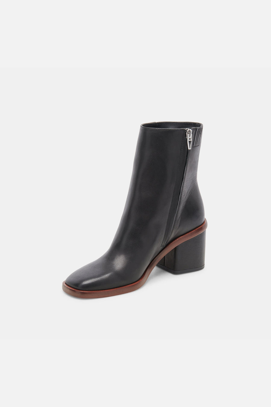 Dolce Vita Dionne Booties in Black Leather – detail