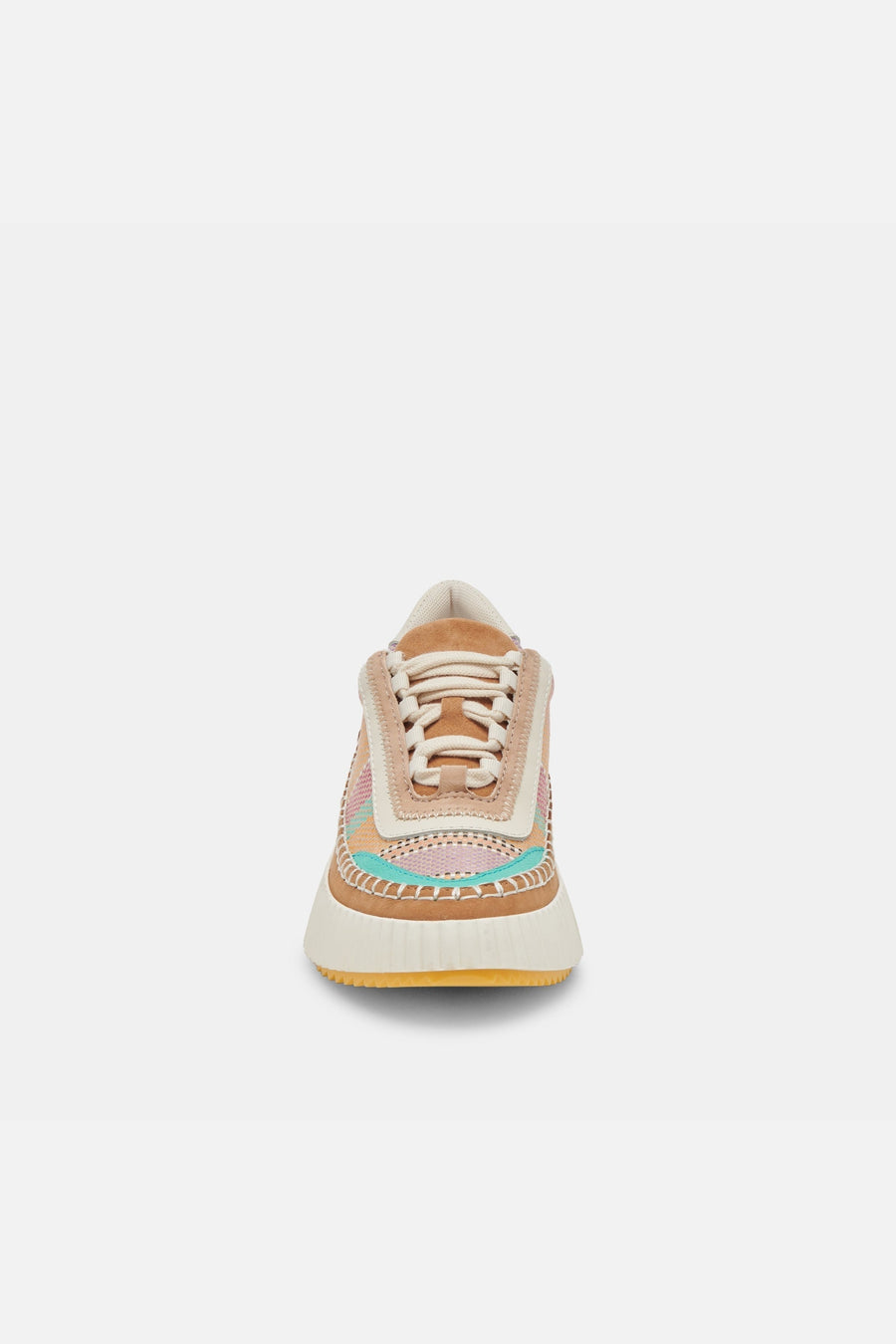 Dolce Vita Dolen Sneakers in Tan Multi Raffia – alternate