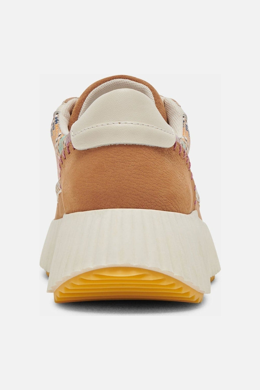 Dolce Vita Dolen Sneakers in Tan Multi Raffia – side view