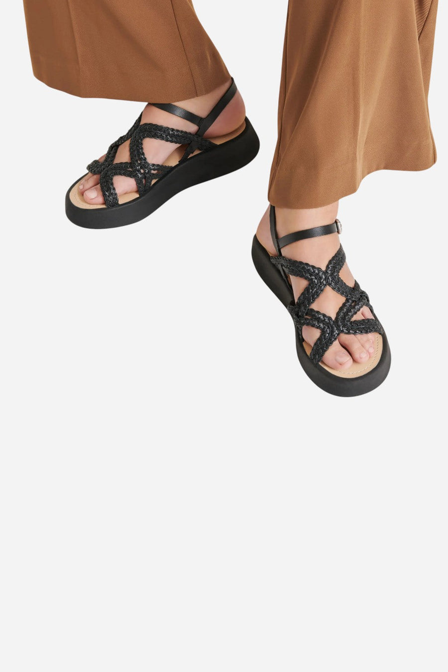 Dolce Vita Gatsby Sandals in Black Leather – alternate