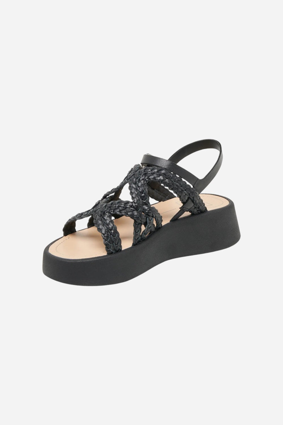 Dolce Vita Gatsby Sandals in Black Leather – detail