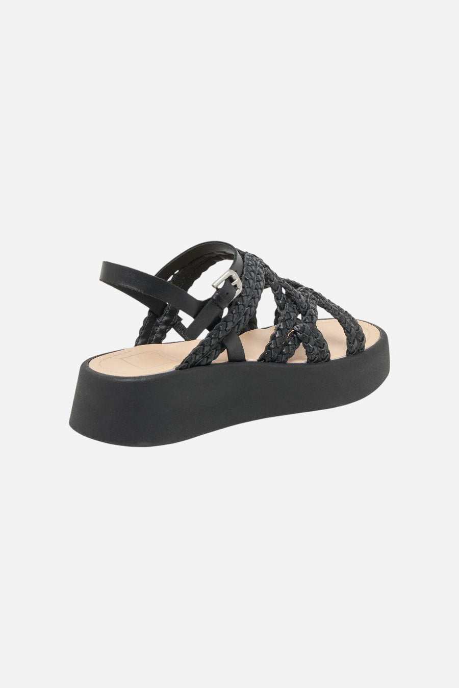 Dolce Vita Gatsby Sandals in Black Leather – side view