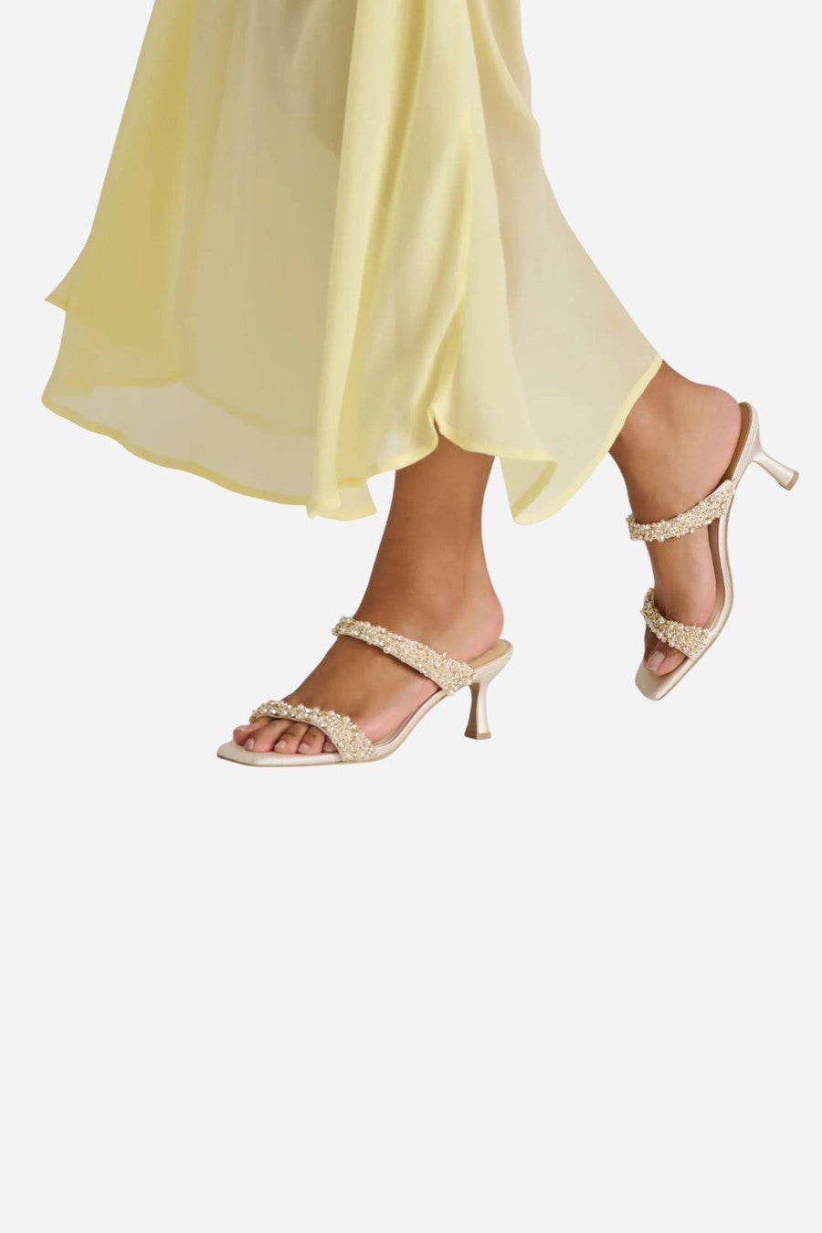 Dolce Vita Genora Rhinestone Heels Ivory Rhinestone – detail