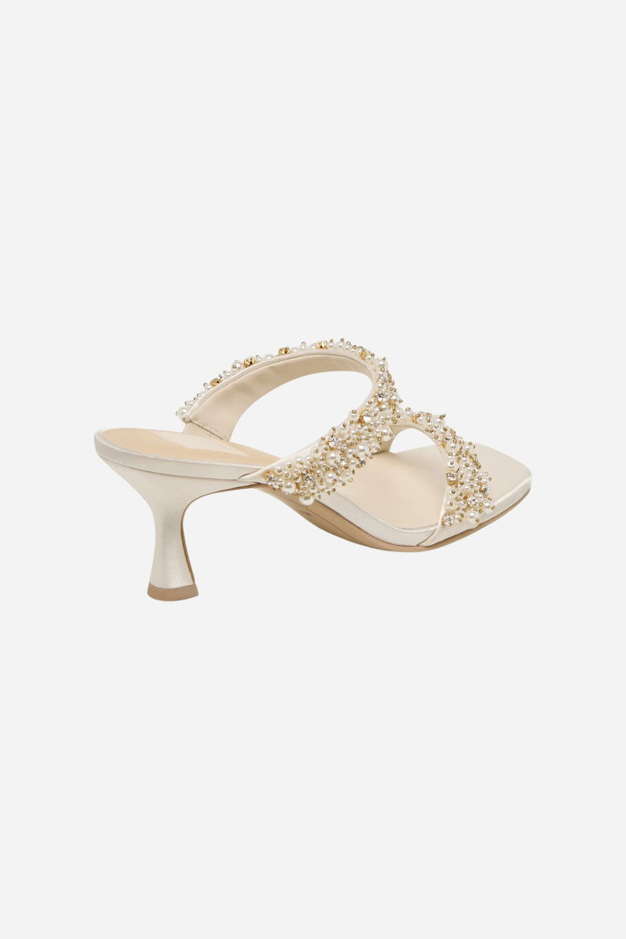 Dolce Vita Genora Rhinestone Heels Ivory Rhinestone – flat lay