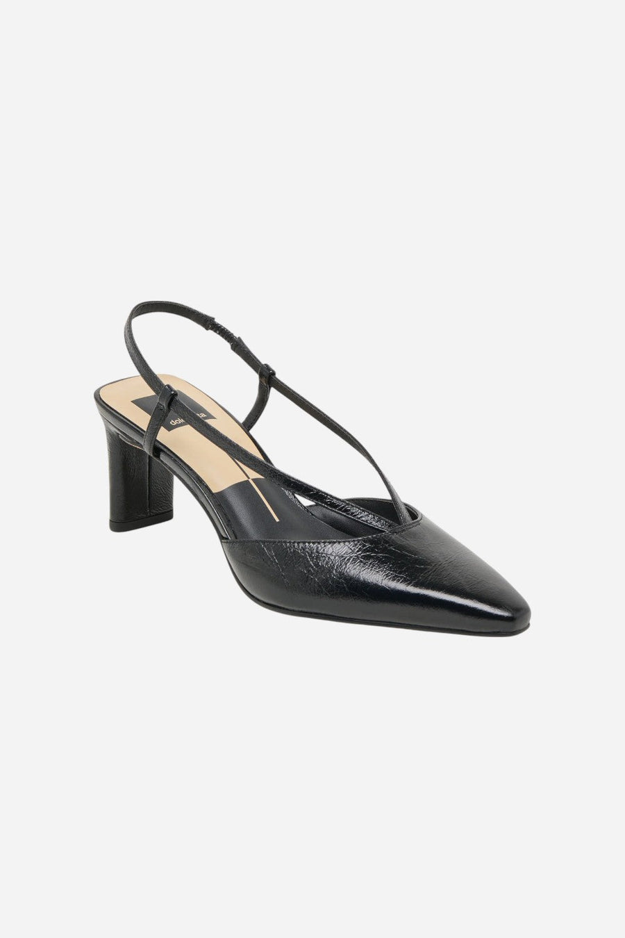 Dolce Vita Ginay Heels Black Leather – back view