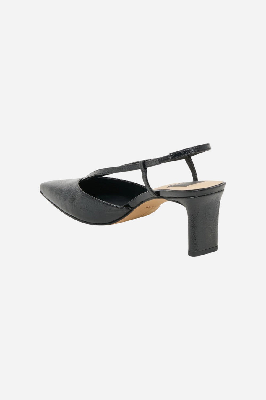 Dolce Vita Ginay Heels Black Leather – flat lay