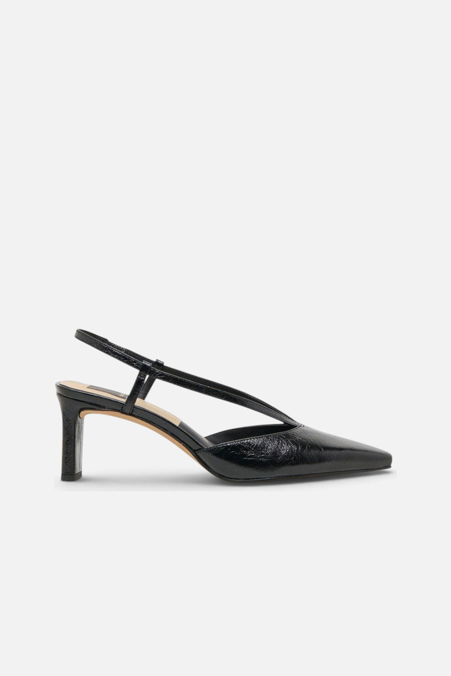 Dolce Vita Ginay Heels Black Leather – side view