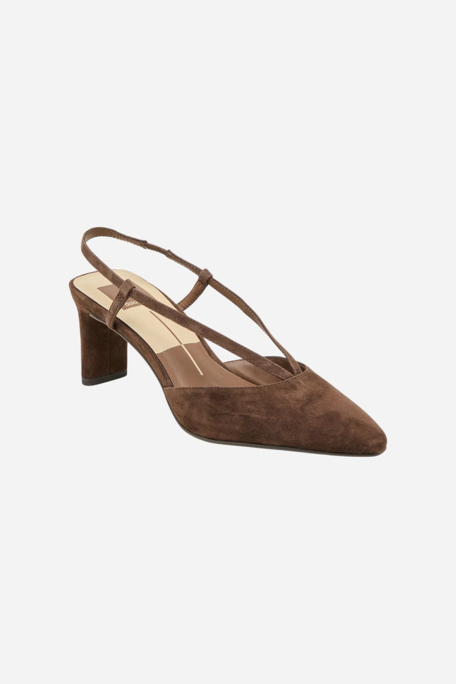 Dolce Vita Ginay Heels Dk Brown Suede – back view