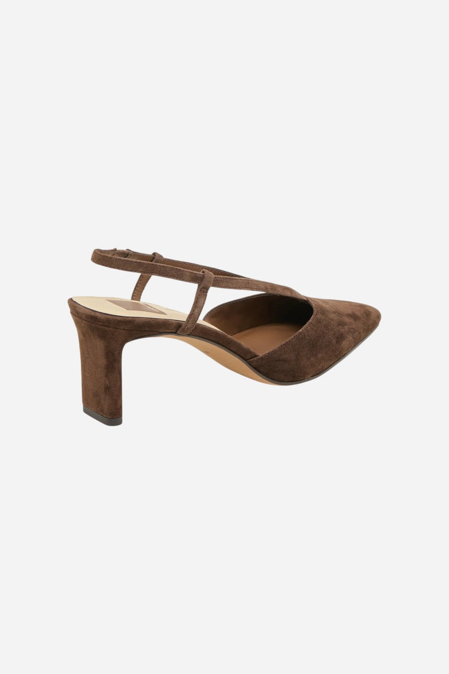 Dolce Vita Ginay Heels Dk Brown Suede – side view