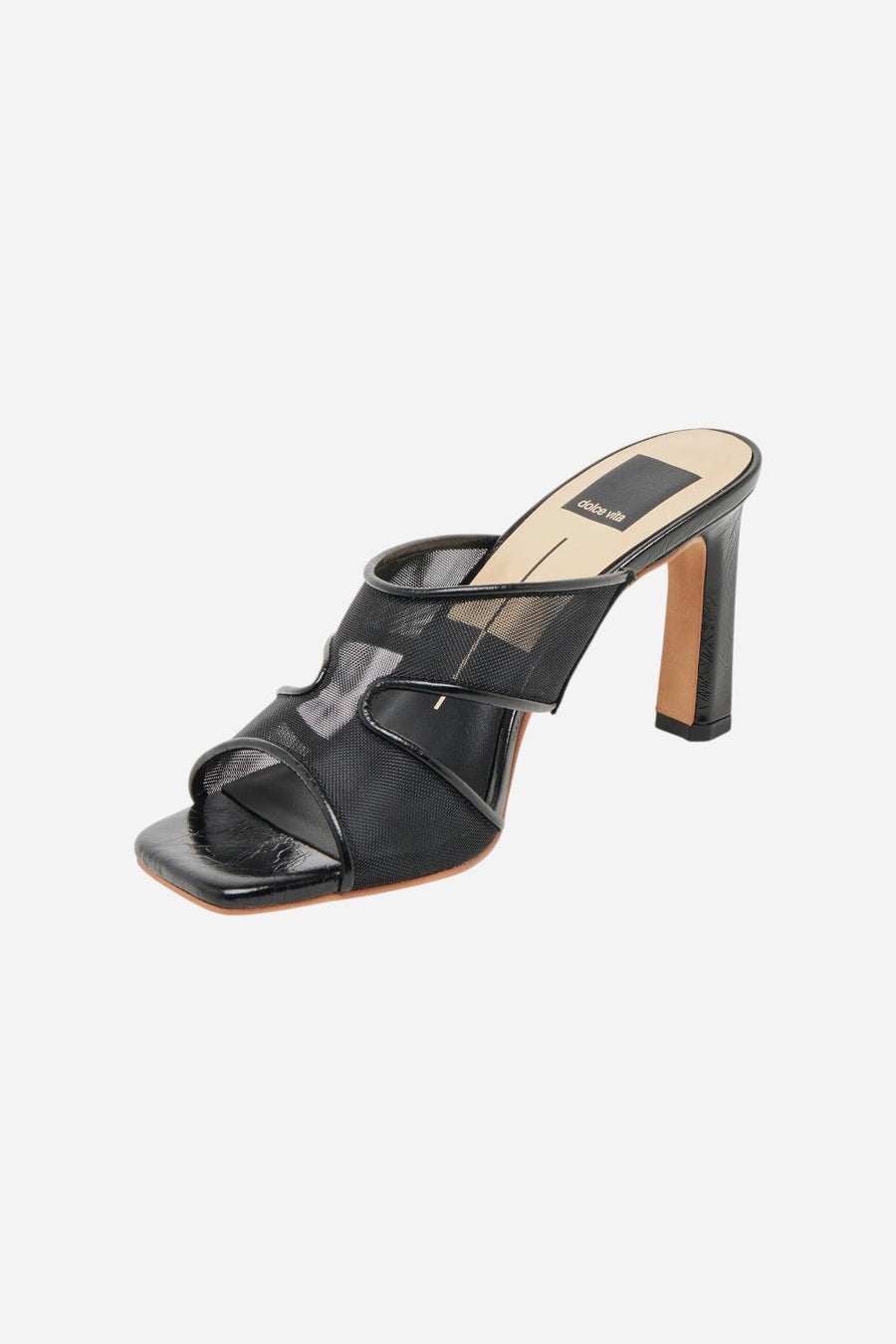 Dolce Vita Gitel Heel in Onyx Mesh – detail