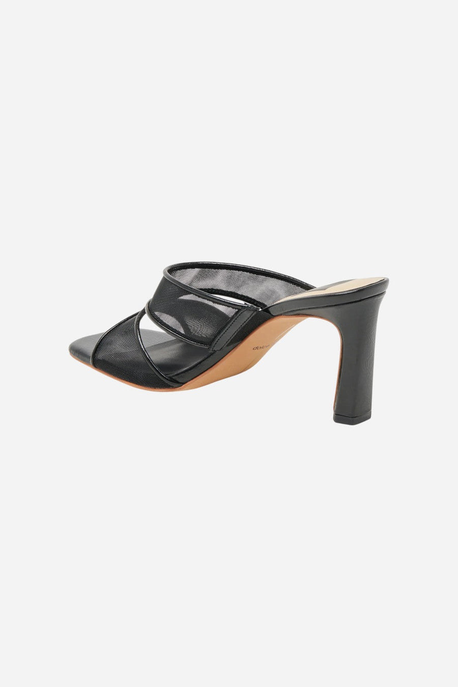 Dolce Vita Gitel Heel in Onyx Mesh – flat lay