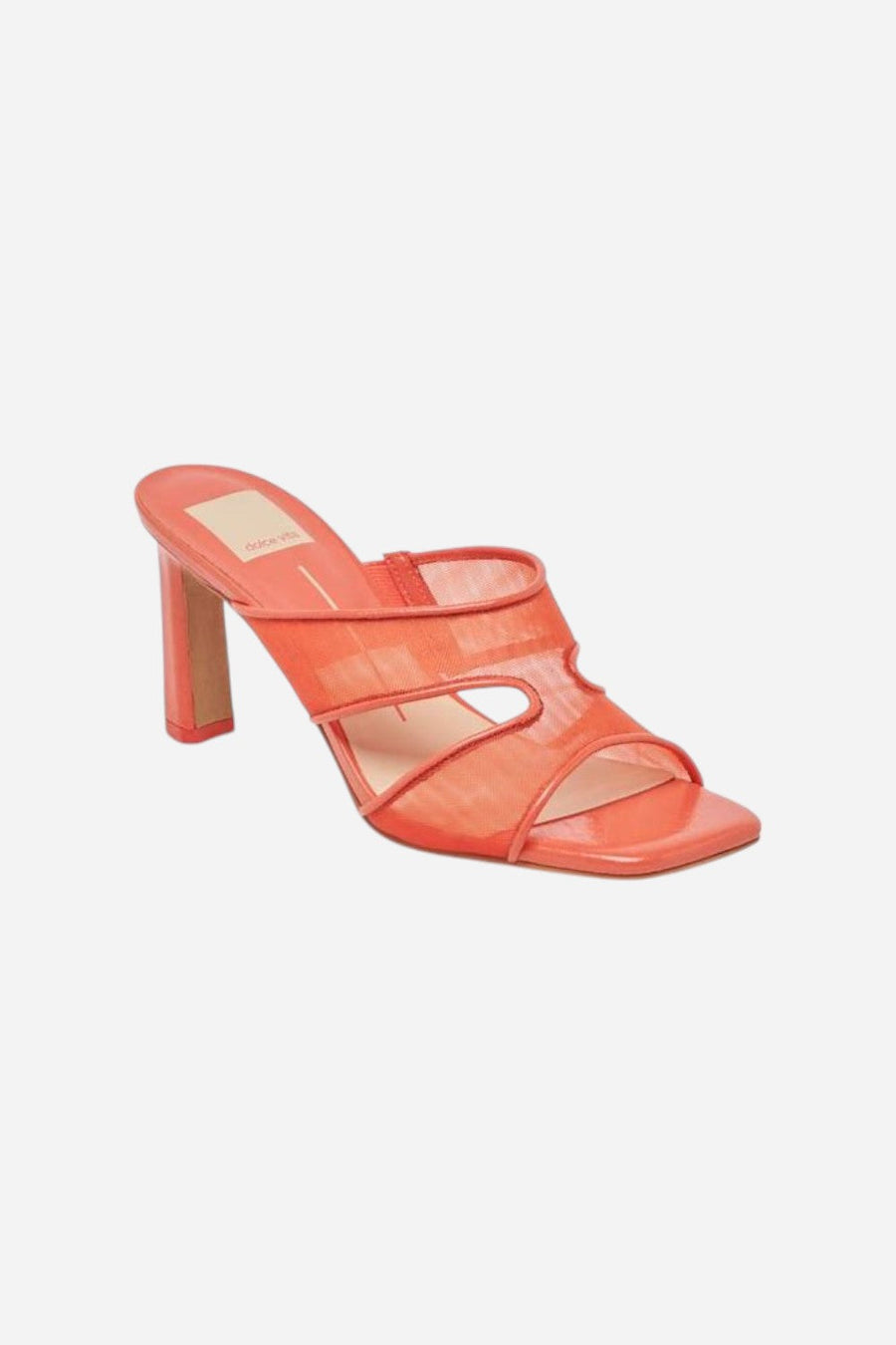 Dolce Vita Gitel Heels in Punch Leather – back view