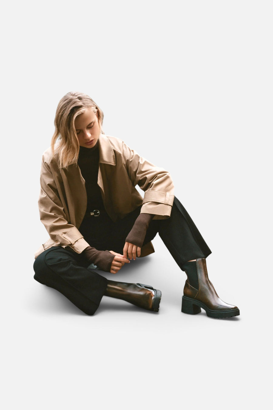 Dolce Vita Grizly H2O Boots in Brown Leather – detail