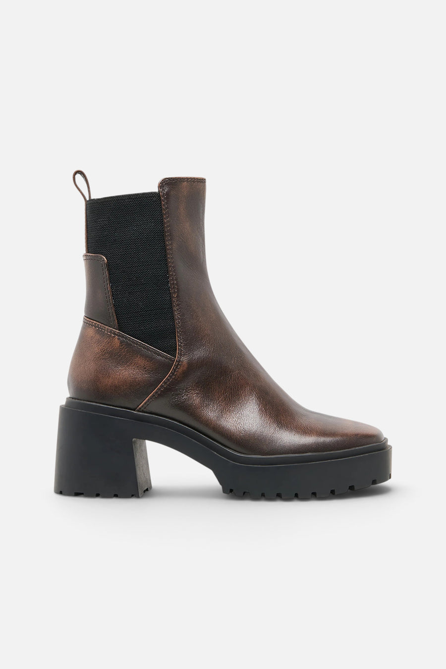 Dolce Vita Grizly H2O Boots in Brown Leather – front view