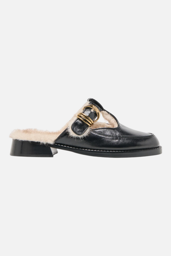 Dolce Vita Harlah Plush Mules in Black