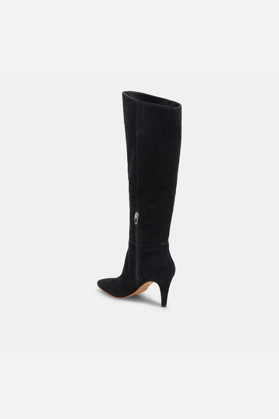 Dolce Vita Haze Boots in Onyx Suede – flat lay