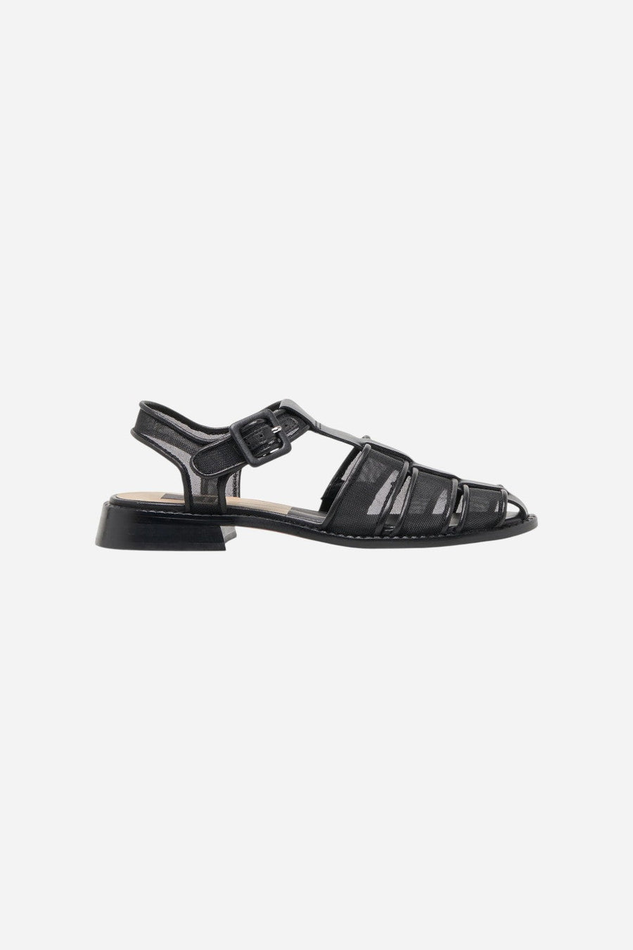 Dolce Vita Holis Mesh Sandals in Onyx Mesh – front view