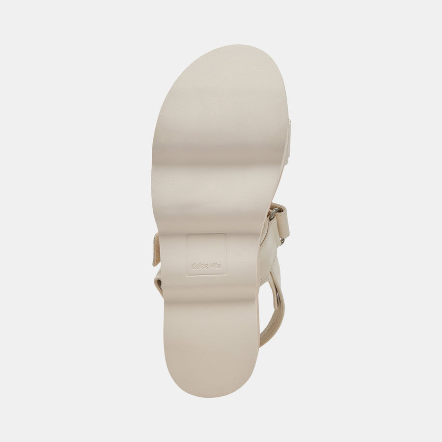 Dolce Vita Izak Sandals in Ivory Leather – alternate