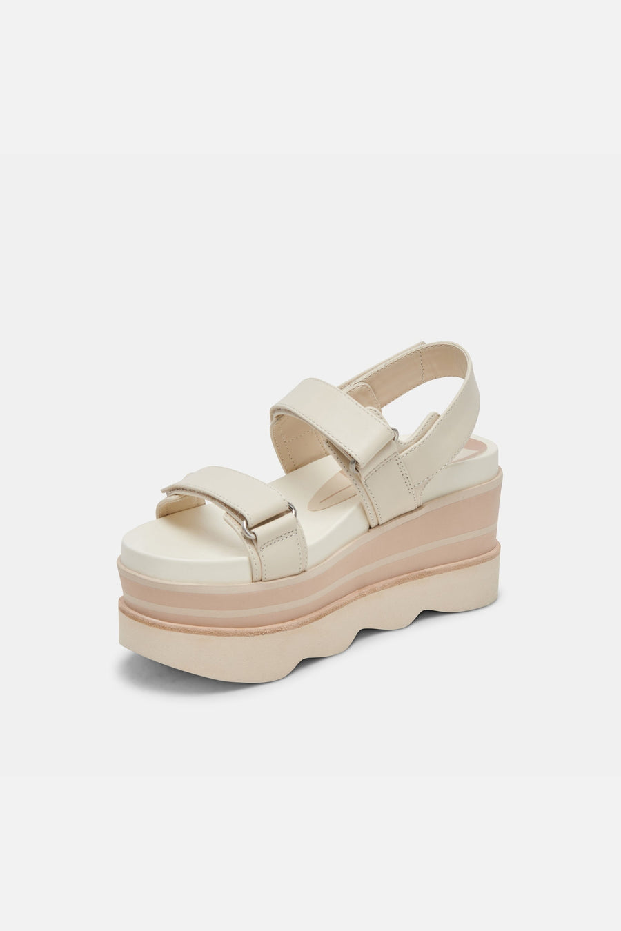 Dolce Vita Izak Sandals in Ivory Leather – detail
