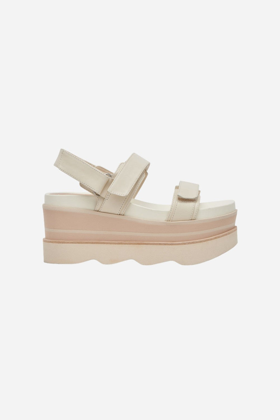 Dolce Vita Izak Sandals in Ivory Leather – front view
