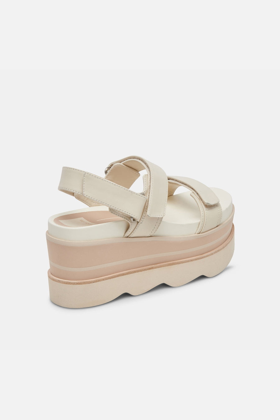 Dolce Vita Izak Sandals in Ivory Leather – side view