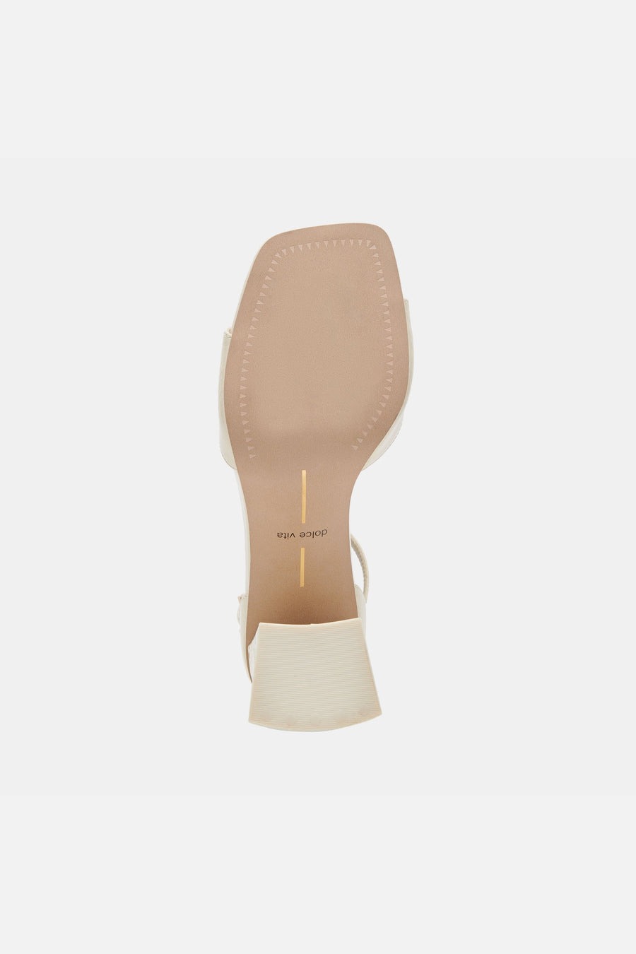 Dolce Vita Janey Heels in Ivory Crinkle Patent – alternate