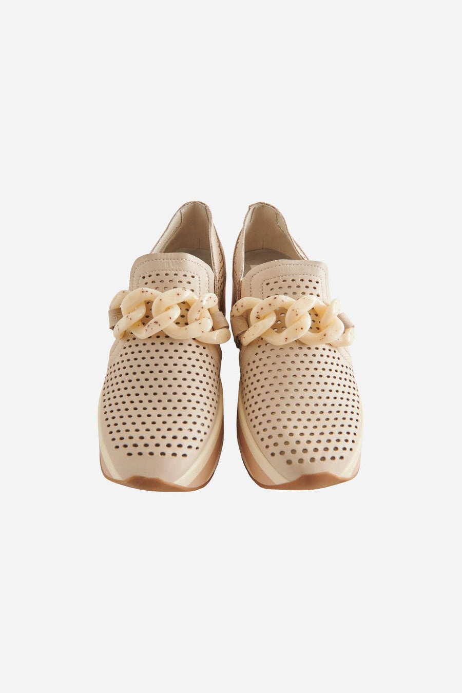 Dolce Vita Jhenee Espadrille Perf Sneaker in Sand Nubuck – back view