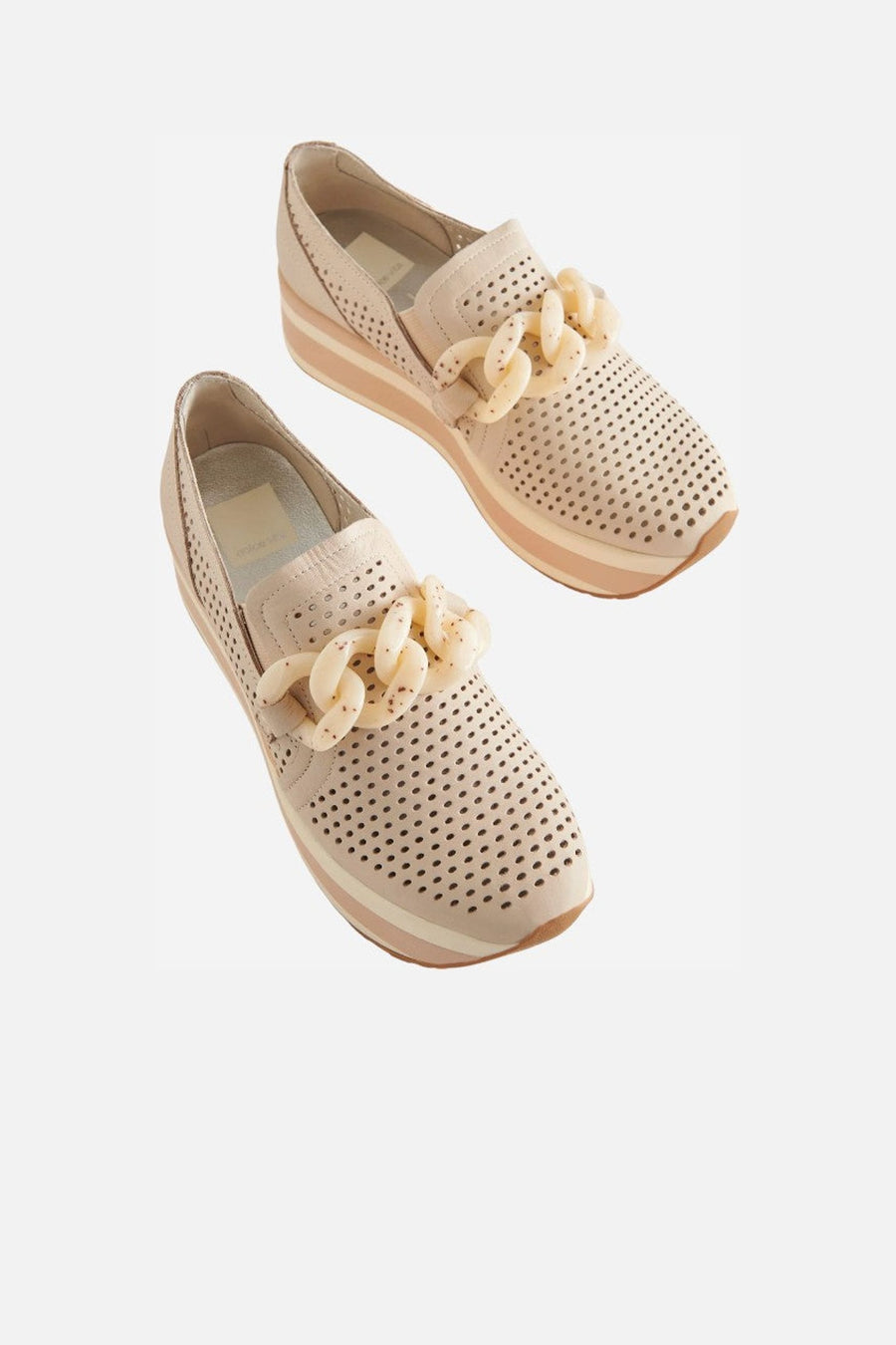 Dolce Vita Jhenee Espadrille Perforated Sneaker in Sand Nubuck – pair